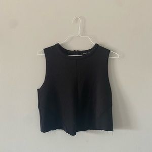 MANGO crop top black size M